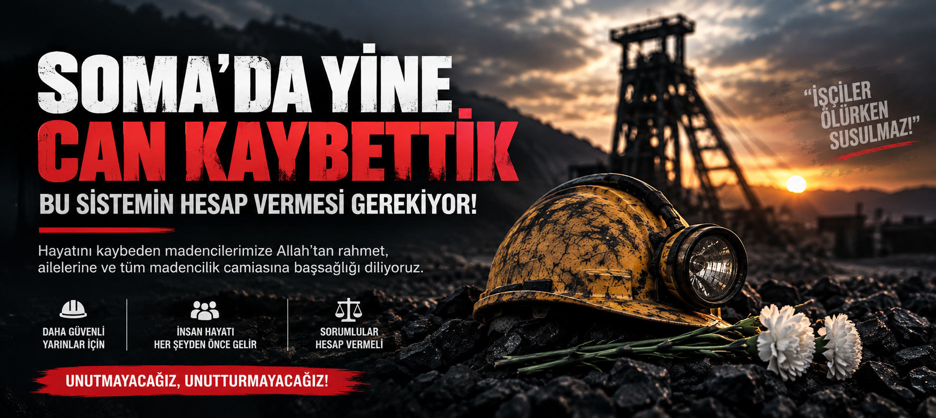 İSAF’tan Soma’daki maden kazası sonrası çağrı: ‘Bu sistemin hesap vermesi gerekiyor’